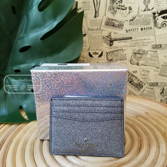 kate spade Accessories - Kate Spade Boxed Small Slim Card Holder Dusk Navy